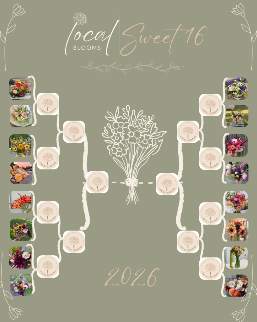 bracket of 16 bouquet contestants